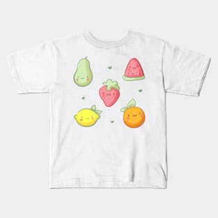 Cute fruits illustration Kids T-Shirt